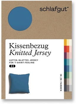Schlafgut Knitted Bio 27001 / 2700K 80 x 80 cm Blue Mid