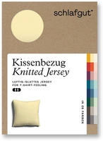 Schlafgut Kissenbezug "Premium Kissenbezug Knitted Jersey (1 St)" Ton-in-Ton