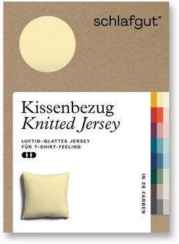 Schlafgut Knitted Bio 27001 / 2700K 80 x 80 cm Yellow Mid