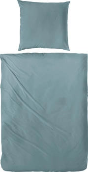 Prinz Uni-Cotton 122001 155 x 220 + 80 x 80 cm Graugrün