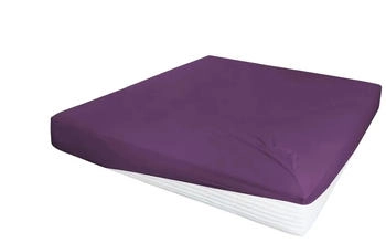 Prinz Exklusiv Feinjersey-Elasthan Spannbetttuch Boxspring 03700 180-200 x 200 cm Pflaume