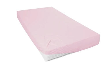 Prinz Exklusiv Mako-Jersey Spannbetttuch 02010 100-120 x 200 cm Rose
