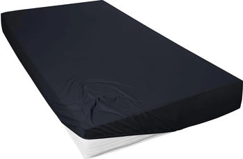 Prinz Exklusiv Mako-Jersey Spannbetttuch 02010 100-120 x 200 cm Schwarz