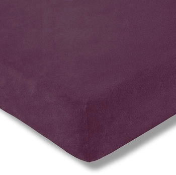 Estella Zwirnjersey Topper-Spannbetttuch 6950 100 x 200 x 7 cm Aubergine