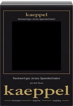 Kaeppel Jersey Elasthan Spannbetttuch 1671 90-120 x 200-220 cm Schwarz