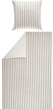 Erwin Müller Single-Jersey Wendebettwäsche braun-beige 135x200+80x80 cm