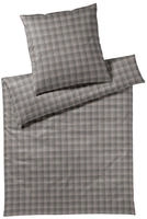 Joop! Bettw&auml;sche Soft Checks - 155x220cm + 80x80cm45000-17 taupe