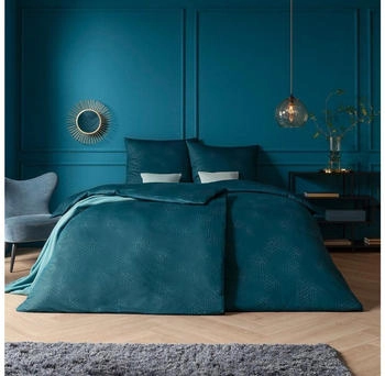 Estella Mako Interlock Jersey Pippa petrol 155x220+80x80 cm Estella Mako Interlock Jersey Pippa petrol 155x220+80x80 cm