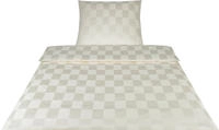 Elegante Bettw&auml;sche "Courage" 2 Stk. im modernen Karodesign
