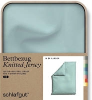 Schlafgut "Premium Bettbezug Knitted Jersey (1 St)" Ton-in-Ton Rei&szlig;verschluss,