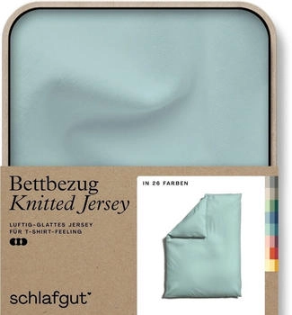 Schlafgut Knitted Bio 27001 / 2700K 155 x 220 cm Petrol Light