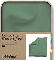 Schlafgut "Premium Bettbezug Knitted Jersey (1 St)" Ton-in-Ton Rei&szlig;verschluss,