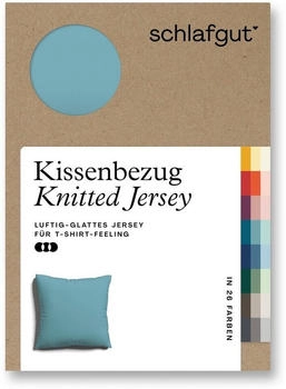 Schlafgut Knitted Bio 27001 / 2700K 80 x 80 cm Petrol Mid