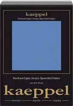 Kaeppel Jersey Elasthan Spannbetttuch 1671 90-120 x 200-220 cm Stahlblau