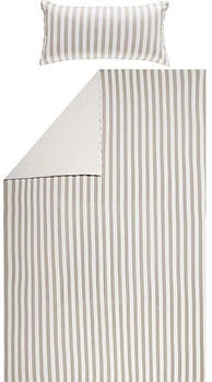 Erwin Müller Single-Jersey Wendebettwäsche braun-beige 135x220+40x80 cm