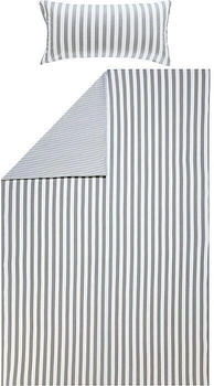 Erwin Müller Single-Jersey Wendebettwäsche grau 135x200+40x80 cm