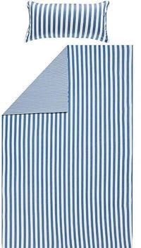 Erwin Müller Single-Jersey Wendebettwäsche blau 155x240+40x80 cm