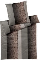 Joop! Bettw&auml;sche Leo 4112-09 Taupe - 135x200cm + 80x80cm