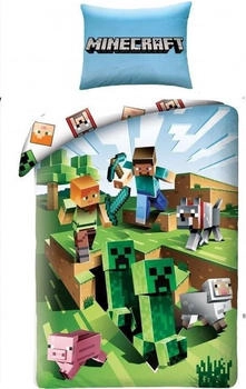 Halantex Minecraft 70x90+140x200cm Kakteen die rennen