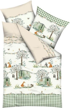 Kaeppel Biber Picknick mint 100x135+40x60 cm