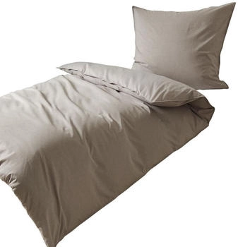 Traumschlaf Basic Uni Chambray 200x200+2x80x80 cm grau