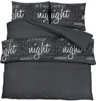 vidaXL Bettw&auml;sche-Set Schwarz 155x220 cm Baumwolle