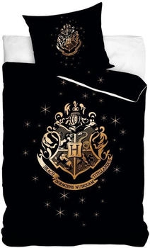 MTOnlinehandel Harry Potter Winterbettw&auml;sche 135x200+80x80 cm schwarz