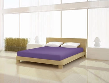 Mister Sandman Spannbettlaken Full Elastan de luxe 180-200 x 200-220 cm purple