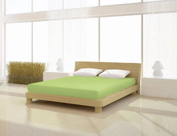 Mister Sandman Spannbettlaken Spannbetttuch Elastan classic 120-130 x 200-220 cm kiwi