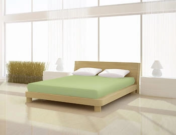 Mister Sandman Spannbettlaken Fein Jersey de luxe 120 - 130 x 200 cm apfel