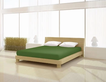 Mister Sandman Spannbetttuch Elastan classic 120-130 x 200-220 cm olivengr&uuml;n