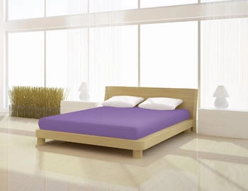 Mister Sandman Spannbettlaken Full Elastan de luxe 180-200 x 200-220 cm flieder
