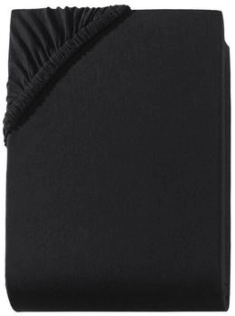 Hometex Premium Textiles Spannbettlaken 140-160x200 cm Schwarz