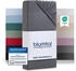 Blumtal 2er-Set Basics Spannbettlaken 135x190cm Jersey Grau