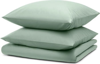Blumtal 3er-Set Bettwäsche 200x200cm + 2x Kissenbezug 80x80cm Mikrofaser Grün