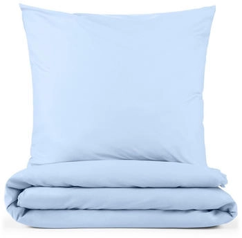 Blumtal 4er-Set Bettwäsche 2x 135x200cm + 2x Kissenbezug 80x80cm Mikrofaser Hellblau
