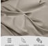 Blumtal 3er-Set Bettwäsche 200x200cm + 2x Kissenbezug 40x80cm Mikrofaser Taupe