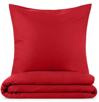 Blumtal 3er-Set Bettwäsche 240x220cm + 2x Kissenbezug 40x80cm Mikrofaser Rot