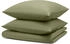 Blumtal 3er-Set Bettwäsche 240x220cm + 2x Kissenbezug 80x80cm Mikrofaser Hellgrün