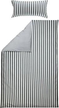 Erwin Müller Single-Jersey Wendebettwäsche grau 135x200 cm (40x80 cm)
