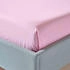 Homescapes Perkal Bettlaken ohne Gummizug - 100 % Ägyptische Baumwolle rosa 275x275cm