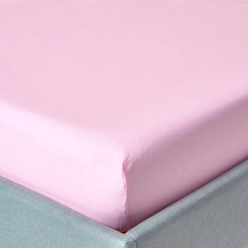 Homescapes Perkal-Spannbettlaken - 100% &auml;gyptische Baumwolle rosa 160x200cm