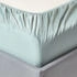 Homescapes Satin-Spannbettlaken hellblau 120x190cm
