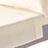 Homescapes Bio Satin Bettlaken ohne Gummizug - 100 % Bio-Baumwolle creme 178x255cm