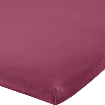 Erwin Müller Elasthan-Jersey-Stretch Topper-Spannbettlaken Freising rot 180x200 cm 200x220 cm