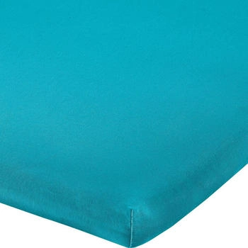 Erwin Müller Elasthan-Jersey-Stretch Topper-Spannbettlaken Freising grün/blau 180x200 cm 200x220 cm