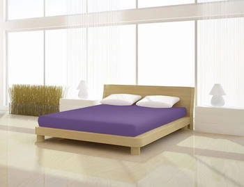 Mister Sandman Spannbettlaken Full Elastan de luxe 180 x 200 cm purple