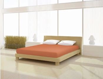 Mister Sandman Spannbetttuch Elastan basic 90-100 x 200-220 cm zimt