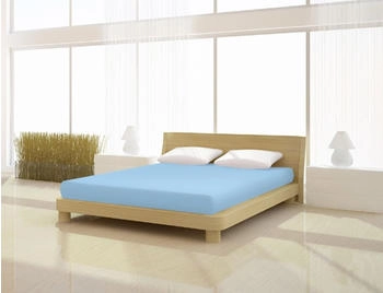 Mister Sandman Spannbetttuch Elastan basic 90-100 x 200-220 cm bleu