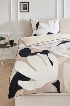 Musterring Harmony Satin Bettwäsche mit floralem Design Beige (77363-030)